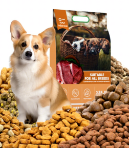 Factory Exports Custom Flavors Shapes Fat Content 5% -20% All Age Dry Dog Food