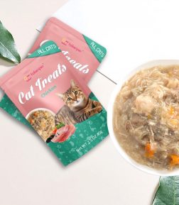 Factory Customized Pet Snacks Chicken Tuna Salmon Fresh Meat Cat Food