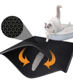 Wholesale Waterproof Easy Clean Double Layer Honeycomb Design Cat Litter Trapper EVA Cat Mat
