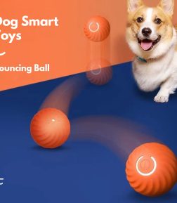 Custom Smart Pet Toy Bite Resistant Usb Gravity Jumping Ball Electric Interactive Dog Toys