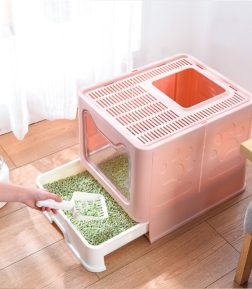 Wholesale Hot Selling Cat Toilet Folding Cats Litter Box