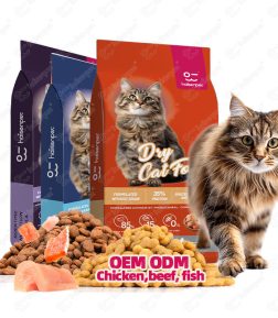 Wholesale Bulk Pet Food Factory Omega-3 Omega-6 25%-45% Protein Content Dry Cat Food