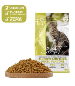 OEM Free Sample Bulk Cat Food  100% Natural Chicken Formula Food for Cat
