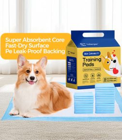Super Absorbent Core Fast-Dry Surface Pe Leak-Proof Backing Disposable Pet Dog Pee Pad