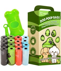 Pet Poop Disposal Rolls Boxed PBAT+PLA 100% Biodegradable Dog Poop Bags