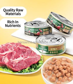 Free Samples High Protein No Artificial Preservatives All-Natural Ingredients Meat Wet Food for Cats & Dogs Digestive Health