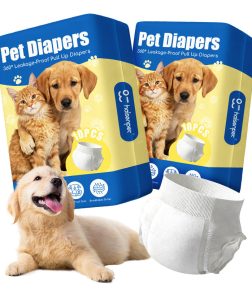 Fast Delivery Free Samples Breathable Outer Non-Woven Fabric Wholesale Disposable Pet Diapers