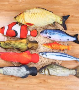 Cat Toy Teasing Cat Plush Resistance Bite Electric Wagging Moving Cat Fish