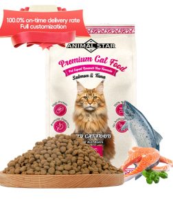 FDA Free Samples Wholesale Bulk Salmon Tuna Chicken Formula Dry Cat Food