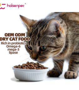 OEM ODM Pet Food 25%-45% Protein Content Salmon Tuna Chicken Formula Dry Cat Food