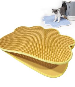 MSD-ZC009 Waterproof Easy Clean Footprint Shape Double Layer EVA Cat Litter Pad