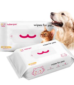 Haisen Wholesale Pet Wet Wipes Factory All Purpose Quick Bath Pet Wet Wipes Natural
