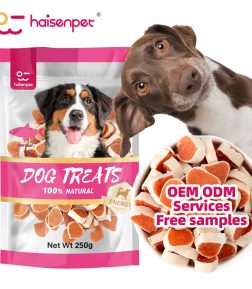 Factory Direct Supply Air-Dried Pet Food Cod Fish Sushi Shape Dog Snack Treats