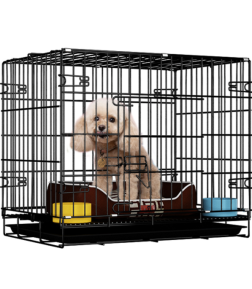 Thick Stainless Steel Folding Dog Cage Pet Cages