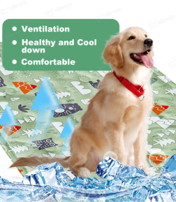 OEM ODM Manufacturer Eco-Friendly No Refrigeration Needed Safe Summer Cool Pet Dog Cooling Gel Mat