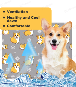 Free Samples Prevent Overheating Waterproof Easy Cleaning Summer Cool Pet Dog Cooling Gel Mat
