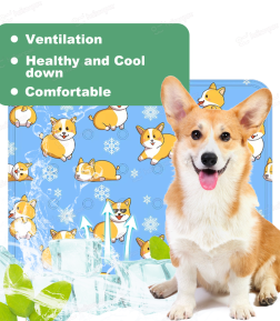 OEM ODM Manufacturer No Refrigeration Needed Pressure-Activated Gel Waterproof Summer Cool Pet Dog Cooling Gel Mat
